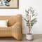 3ft. Potted Artificial Olive Tree with Natural Trunk